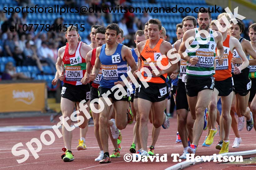 Mens 5000 metres, Sainsbury's British Champs, Alexander Stadium, Birmingham. Photo: David T. Hewitson/Sprts for All Pics